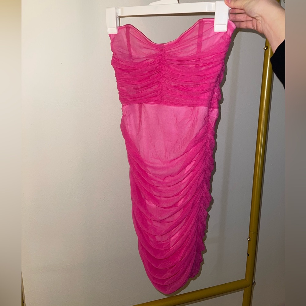 Lucy in the Sky Pink Strapless Dress